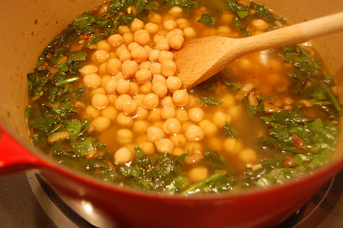 chickpea & greens curry soup | eclaire.name: Healthy & Easy Vegetarian ...